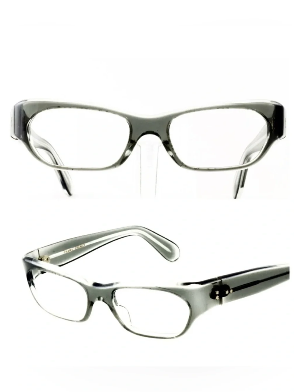 1960’s‎ Vintage Translucent Gray Eyeglasses